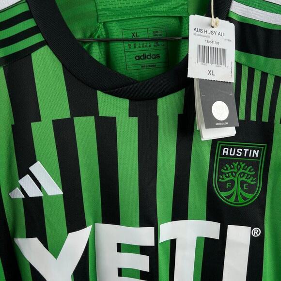 2023/24 Adidas Aeroready Austin FC MLS Soccer Jersey Mens XL  Yeti Green & Black - Picture 9 of 9